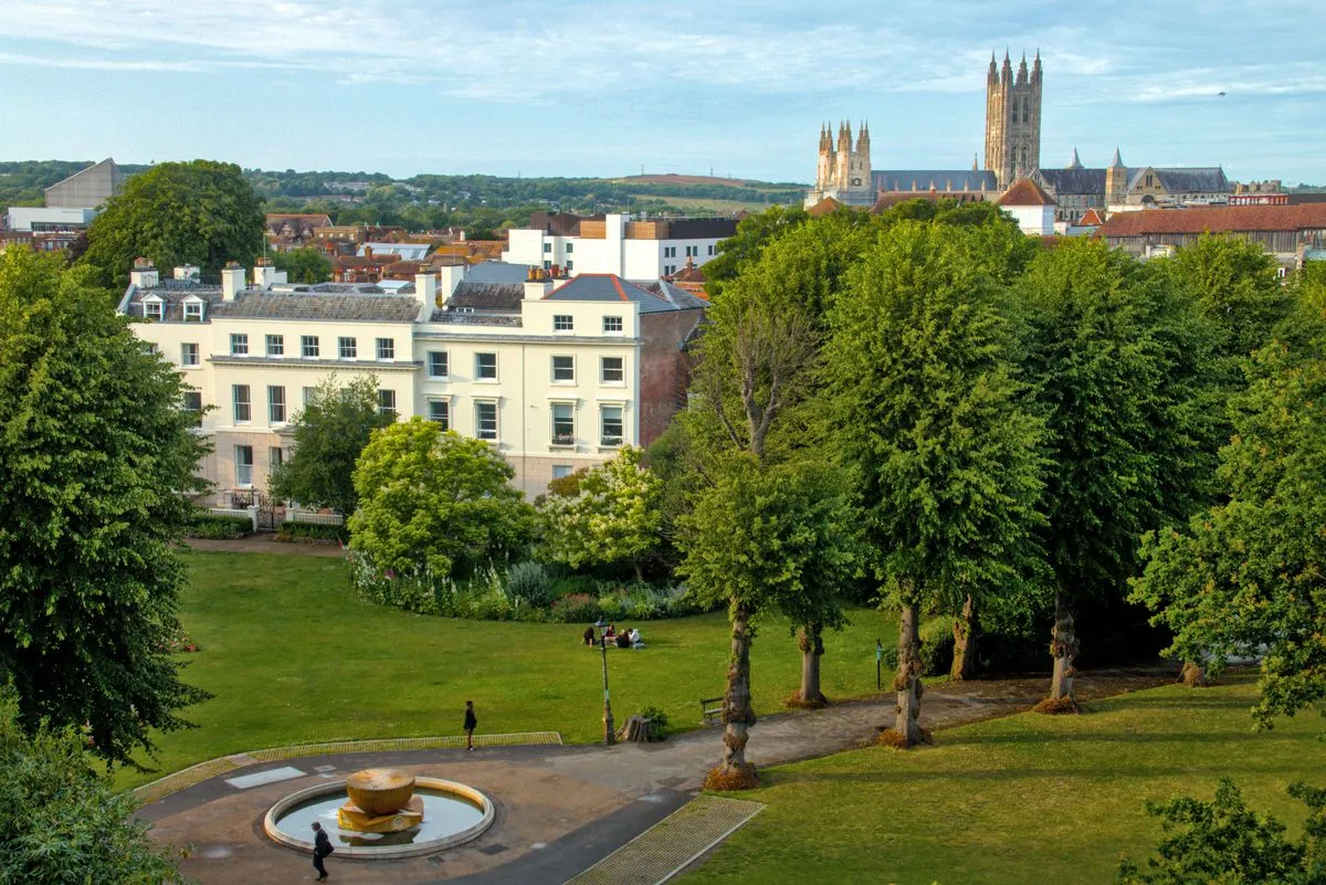 View of Canterbury from Dane John Gardens